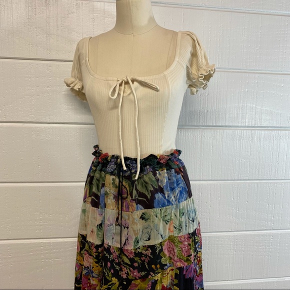 Vintage Avant Guarde Boho MIDI skirt - Picture 4 of 4